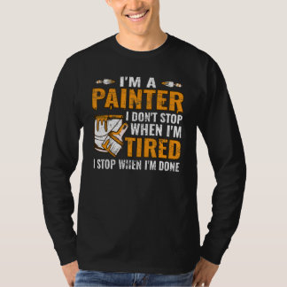 Painter master painter craftsman plasterer paintin t-shirt
