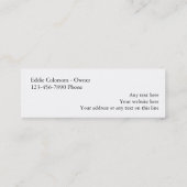 Painter Mini-Visitekaartjes Mini Visitekaartje (Achterkant)