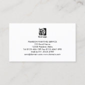 Painter Paint Roller Brush Icon Visitekaartje (Achterkant)