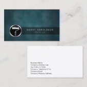 Painter Paint Roller Icon Dark Grunge BusinessCard Visitekaartje (Voorkant / Achterkant)