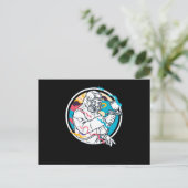 Painter Paint Spray Gun Briefkaart (Staand voorkant)