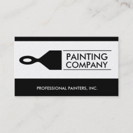 Painter Painting Contractor Paint Brush Gold Paper Visitekaartje