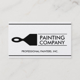 Painter Painting Contractor Paint Brush Gold Paper Visitekaartje