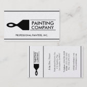 Painter Painting Contractor Paint Brush Gold Paper Visitekaartje (Voorkant / Achterkant)