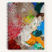 Painter Palete Spiral Notebook Notitieboek (Voorkant)
