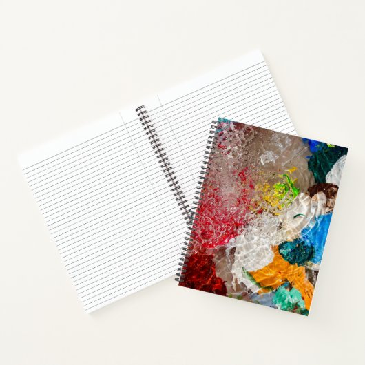 Painter Palete Spiral Notebook Notitieboek (Binnen)
