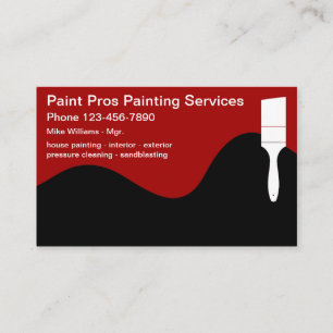 Painter Professional Modern Visitekaartje