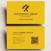 Painter QR Code Yellow Black Painting Visitekaartje