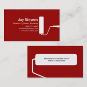 Painter Red Visitekaartje (Voorkant / Achterkant)