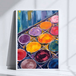 Painter’s Palette | Watercolor Artist Painting Poster