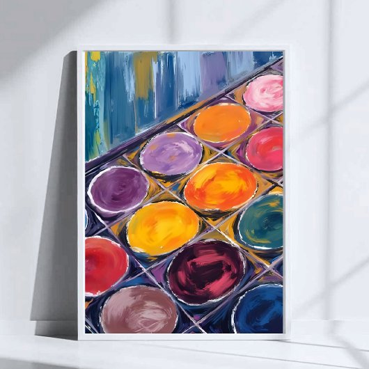 Painter’s Palette | Watercolor Artist Painting Poster