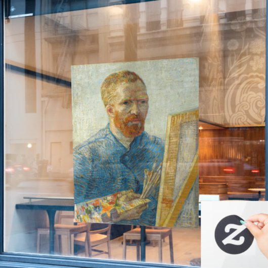 Painter Vincent Van Gogh Portrait Raamsticker (Cafe Raam)