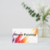 Painter Visitekaartjes Design Sjabloon (Staand voorkant)