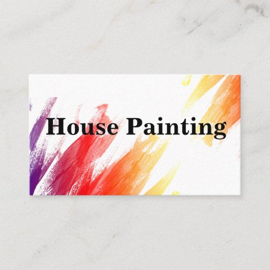 Painter Visitekaartjes Design Sjabloon (Voorkant)