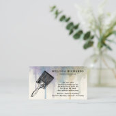 Painter Watercolor Drip Visitekaartje (Staand voorkant)