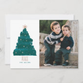 Painterband kerstfotokaart feestdagenkaart (Voorkant)