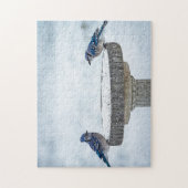Painterend tegen elkaar legpuzzel (Verticaal)