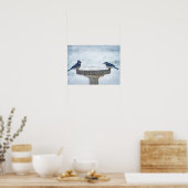 Painterend tegen elkaar poster (Keuken)