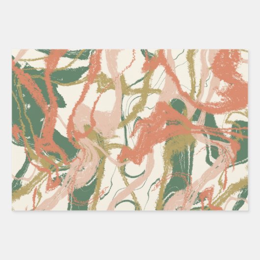 Painterly Abstract Inpakpapier Vel (Voorkant 2)