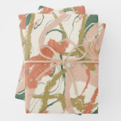 Painterly Abstract Inpakpapier Vel (In situ)