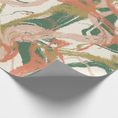 Painterly Abstracte whimsical-vellen voor verpakki Cadeaupapier (Hoek)