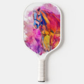 Painterly Animal - Paard Pickleball Paddle (Achterkant)