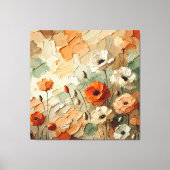 Painterly Bloomscape Canvas Afdruk (Voorkant)