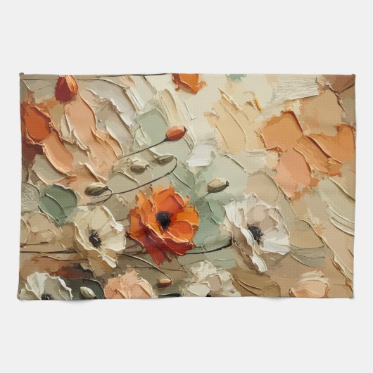Painterly Bloomscape Theedoek (Horizontaal)