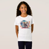 Painterly De Olifant Schilderen Creatieve Olifant T-shirt (Voorkant volledig)