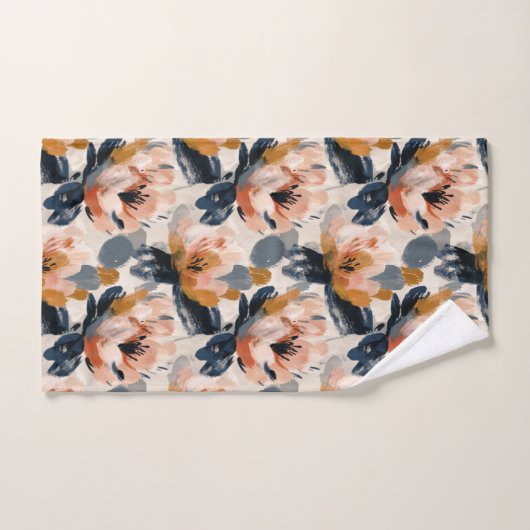 Painterly Floral Botanical Towel Bad Handdoek (Handdoek)