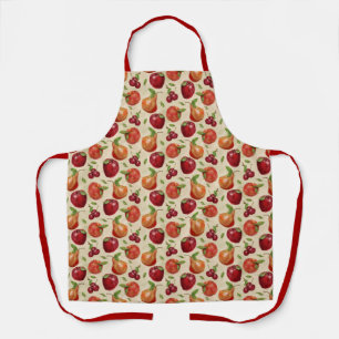 Painterly Fruits Kitchen Towel Schort