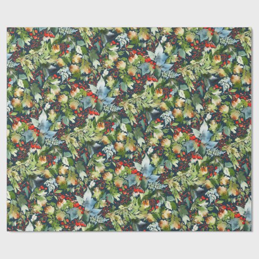 Painterly Gift Wrap | marine Cadeaupapier (Vlak)