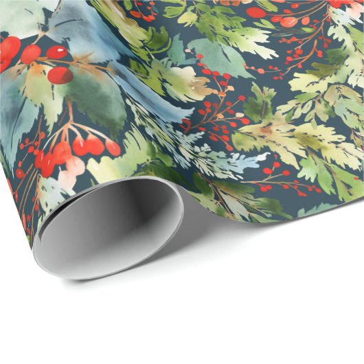 Painterly Gift Wrap | marine Cadeaupapier (Rol Hoek)