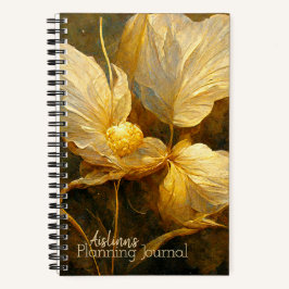 Painterly Golden Flowers Journaling Notitieboek