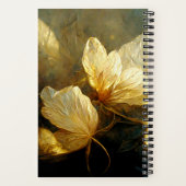 Painterly Golden Leaves Journaling Notitieboek (Achterkant)