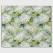 Painterly Hydrangea patroon Cadeaupapier (Vlak)
