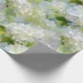 Painterly Hydrangea patroon Cadeaupapier (Hoek)