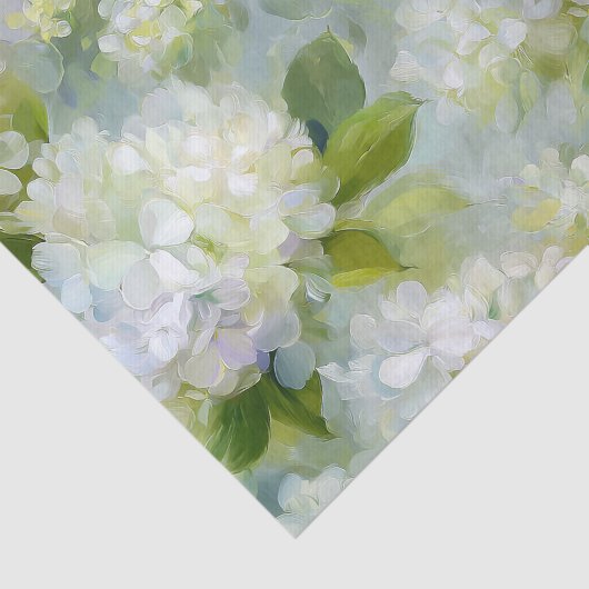 Painterly Hydrangea patroon Tissuepapier (Detail)