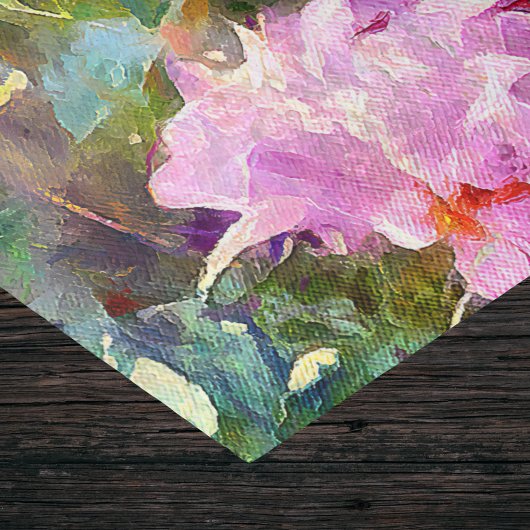 Painterly Impressionistisch Roze Wit Dahlia Tuin Tissuepapier