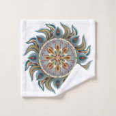 Painterly Mandala Bad Handdoek (Wasdoekje)