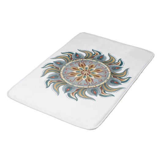 Painterly Mandala Badmat (Gekanteld)