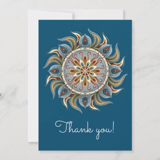 Painterly Mandala Bedankkaart (Voorkant)