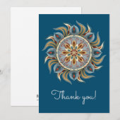 Painterly Mandala Bedankkaart (Voorkant / Achterkant)