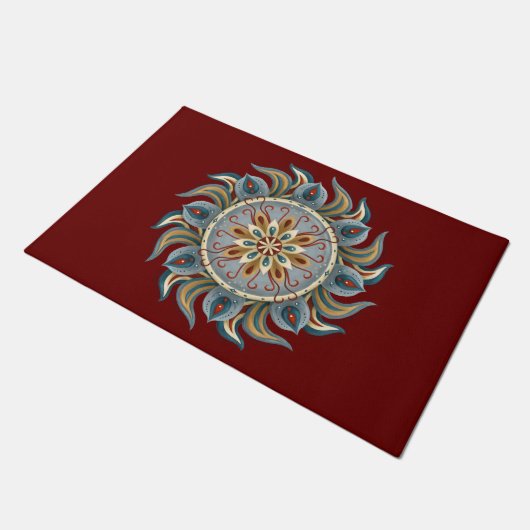 Painterly Mandala Deurmat (Schuin)
