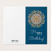 Painterly Mandala Kaart (Buitenkant ongevouwen)