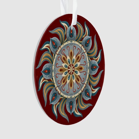 Painterly Mandala Ornament (voorkant)