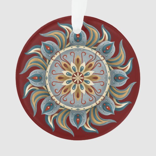 Painterly Mandala Ornament (voorkant)