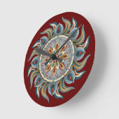 Painterly Mandala Ronde Klok (Hoek)