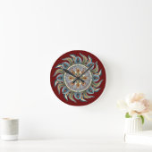 Painterly Mandala Ronde Klok (Huis)