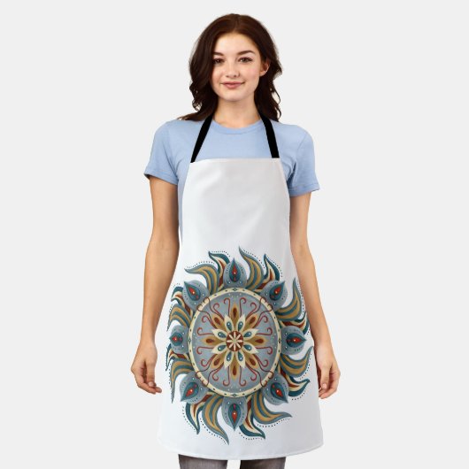 Painterly Mandala Schort (Gedragen)